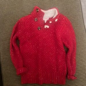 Cat & Jack preppy sweater red size XS
